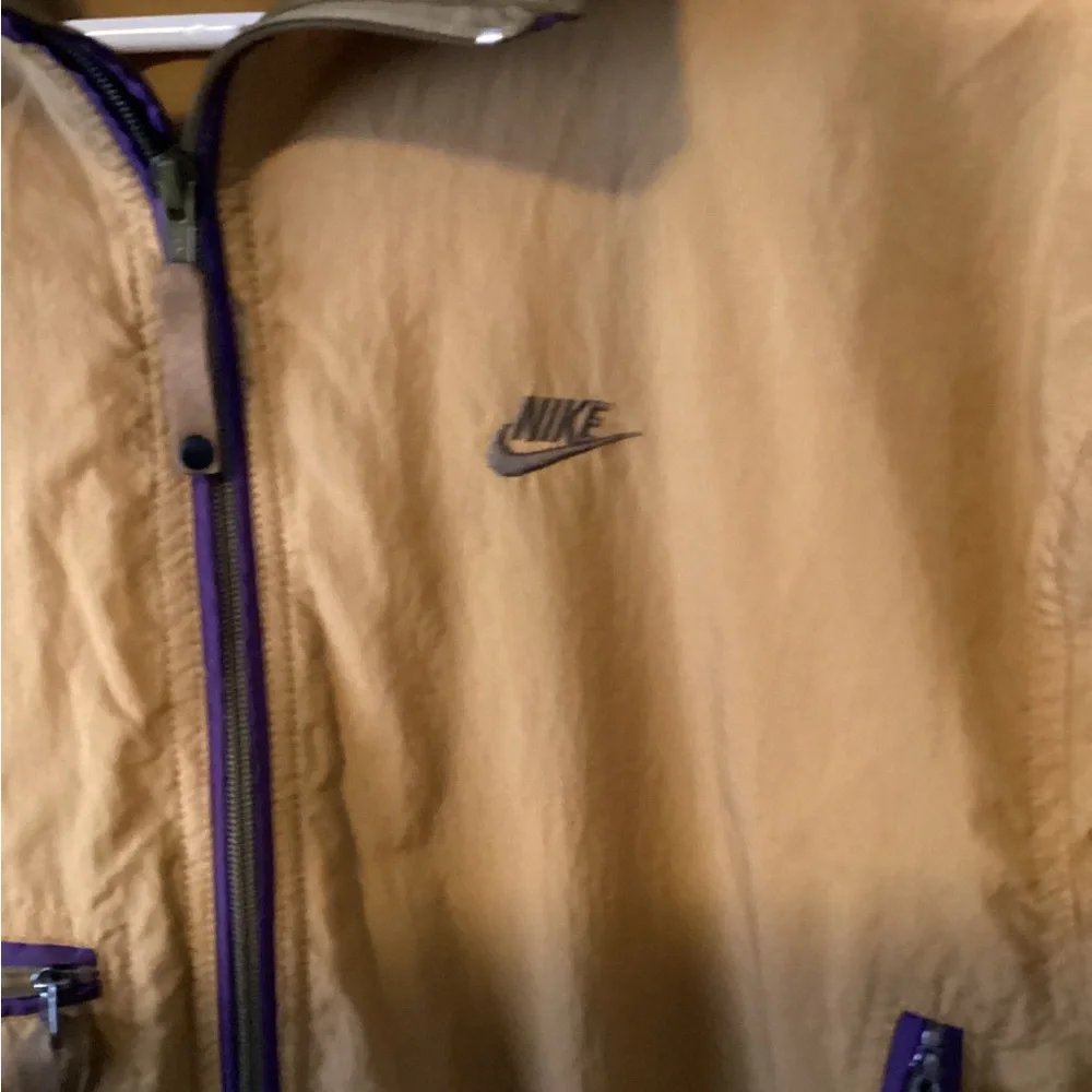 Nike Vintage ACG Two-Tone Mustard and Purple Windbreaker Jacket